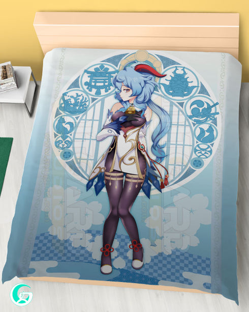 甘露毛布または羽毛布団カバー